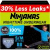 imageNinjamas Boys Bedwetting Nighttime Underwear Boys  Size SM 3870 lbs 14 Count Overnight Protection Ultra Absorbent HypoallergenicSmallMedium