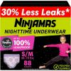 imageNinjamas Girls Bedwetting Nighttime Underwear  Size SM 3870 lbs 14 Count Overnight Protection Ultra Absorbent HypoallergenicSmallMedium