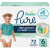 imagePampers Baby Diapers  Pure Protection  Size 7 88 Count for up to 100 Leakproof Premium Plantbased Skin ProtectionSize 6