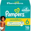 imagePampers Baby Diapers  Swaddlers  Size 6 16 Count Ultra Absorbent Disposable Infant DiaperSize 6