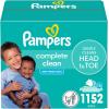 imagePampers Baby Wipes Complete Clean Baby Fresh Scented Wipe Gently Cleans Head to Toe 1152 Total 16 FlipTop PacksBaby Fresh