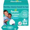 imagePampers Baby Wipes Complete Clean Baby Fresh Scented Wipe Gently Cleans Head to Toe 1152 Total 16 FlipTop PacksBaby Fresh
