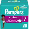 imagePampers Cruisers Diapers  Size 7 One Month Supply 88 Count Disposable Active Baby Diapers with Custom StretchSize 7