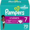 imagePampers Cruisers Diapers  Size 7 One Month Supply 88 Count Disposable Active Baby Diapers with Custom StretchSize 7