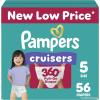 imagePampers Diapers  Cruisers 360  Size 6 104 Count Babyproof up to 100 Leakproof PullOn DiaperSize 5