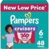 imagePampers Diapers  Cruisers 360  Size 6 104 Count Babyproof up to 100 Leakproof PullOn DiaperSize 6