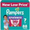 imagePampers Diapers  Cruisers 360  Size 6 104 Count Babyproof up to 100 Leakproof PullOn DiaperSize 7