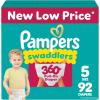 imagePampers Diapers  Swaddlers 360  Size 6 92 Count for up to 100 Leakproof Premium Skin Protection Packaging May VarySize 5