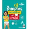 imagePampers Diapers  Swaddlers 360  Size 6 92 Count for up to 100 Leakproof Premium Skin Protection Packaging May VarySize 6