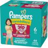 imagePampers Diapers  Swaddlers 360  Size 6 92 Count for up to 100 Leakproof Premium Skin Protection Packaging May VarySize 6