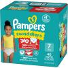 imagePampers Diapers  Swaddlers 360  Size 6 92 Count for up to 100 Leakproof Premium Skin Protection Packaging May VarySize 7