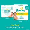 imagePampers Sensitive Baby Wipes Water Based Hypoallergenic and Unscented 8 FlipTop Packs 4 Refill Packs 1008 Wipes Total56 Count Pack of 7