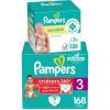 imageDiapers Size 7 88 Count and Baby Wipes  Pampers Pull On Cruisers 360 Fit Baby Diapers with Stretchy Waistband ONE MONTH SUPPLY with Sensitive Wipes 6X PopTops 336 Count Packaging May VarySize 3 Pack of 336