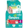 imageDiapers Size 7 88 Count and Baby Wipes  Pampers Pull On Cruisers 360 Fit Baby Diapers with Stretchy Waistband ONE MONTH SUPPLY with Sensitive Wipes 6X PopTops 336 Count Packaging May VarySize 4 Pack of 336