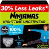 imageNinjamas Boys Bedwetting Nighttime Underwear Boys  Size SM 3870 lbs 14 Count Overnight Protection Ultra Absorbent HypoallergenicLarge