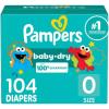 imagePampers Diapers  Baby Dry  Size 7 108 Count Absorbent Disposable Infant Diaper Packaging May VaryNewborn