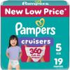 imagePampers Diapers  Cruisers 360  Size 6 104 Count Babyproof up to 100 Leakproof PullOn DiaperSize 5