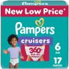 imagePampers Diapers  Cruisers 360  Size 6 104 Count Babyproof up to 100 Leakproof PullOn DiaperSize 6