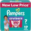 imagePampers Diapers  Cruisers 360  Size 6 104 Count Babyproof up to 100 Leakproof PullOn DiaperSize 7