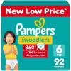 imagePampers Diapers  Swaddlers 360  Size 6 92 Count for up to 100 Leakproof Premium Skin Protection Packaging May VarySize 6