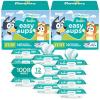 imagePampers Easy Ups Pull On Training Underwear Boys 4T5T 2 Month Supply 2 x 104 Count with Sensitive Water Based Baby Wipes 12X Multi Pack PopTop and Refill 1008 CountSize 2T3T