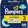 imagePampers Overnight Diapers  Swaddlers Overnights  Size 4 104 Count Disposable Baby Diaper Night Time Leak and Skin ProtectionSize 3