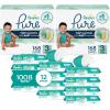 imagePampers Pure Protection Disposable Baby Diapers Size 6 2 Month Supply 2 x 108 Count with Aqua Pure Sensitive Baby Wipes 12X PopTop Packs 672 CountSize 3