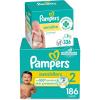 imagePampers Swaddlers Disposable Baby Diapers Size 6 108 Count with Sensitive Water Based Baby Wipes 4X PopTop Packs 336 CountSize 2