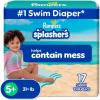 imagePampers Swim Diapers  Splashers  Size 5 17 Count GapFree Disposable Baby Swimming PantsSize 5