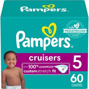 imagePampers Cruisers Diapers  Size 7 One Month Supply 88 Count Disposable Active Baby Diapers with Custom StretchSize 5