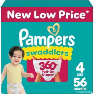 imagePampers Diapers  Swaddlers 360  Size 6 92 Count for up to 100 Leakproof Premium Skin Protection Packaging May VarySize 4