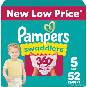 imagePampers Diapers  Swaddlers 360  Size 6 92 Count for up to 100 Leakproof Premium Skin Protection Packaging May VarySize 5