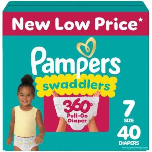 imagePampers Diapers  Swaddlers 360  Size 6 92 Count for up to 100 Leakproof Premium Skin Protection Packaging May VarySize 7