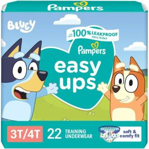 imagePampers Training Pants  Easy Ups Boys ampamp Girls Bluey  Size 2T3T 140 Count Childrens Potty Underwear Packaging May Vary3T4T