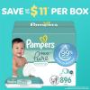 imagePampers Baby Wipes Aqua Pure 99 waterbased wipes Hypoallergenic and Unscented Baby Wipes 672 Wipes Total 12 FlipTop Packs56 Count Pack of 16
