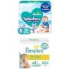 imagePampers Splashers Swim Diapers  Size S 20 Count GapFree Disposabl  Pampers Sensitive Baby Wipes Water Based Hypoallergenic and Unscented 6 FlipTop Packs 504 Wipes Total Packaging May Vary