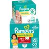 imagePampers Swaddlers 360 PullOn Diapers Size 6 92 Count with Sensitive Water Based Baby Wipes 12 FlipTop Packs 1008 Wipes Total