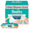 imagePampers Wipes Clean ampamp Calm Cotton Blossom Scent 672 Wipes Total 12X PopTop Packs56 Count Pack of 12