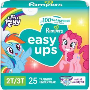 imagePampers Training Pants  Easy Ups Girls ampamp Boys  Size 4T5T 104 Count My Little Pony Potty Underwear Packaging May Vary2T3T