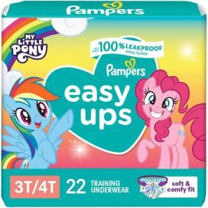 imagePampers Training Pants  Easy Ups Girls ampamp Boys  Size 4T5T 104 Count My Little Pony Potty Underwear Packaging May Vary3T4T