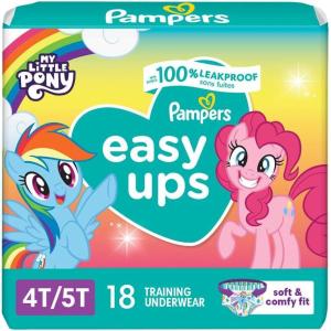 imagePampers Training Pants  Easy Ups Girls ampamp Boys  Size 4T5T 104 Count My Little Pony Potty Underwear Packaging May Vary4T5T