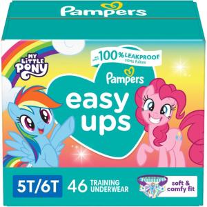 imagePampers Training Pants  Easy Ups Girls ampamp Boys  Size 4T5T 104 Count My Little Pony Potty Underwear Packaging May Vary5T6T
