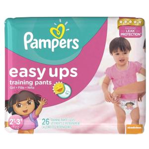 imagePampers Easy Ups Training Pants Girls 2T3T Size 4 26 Count Old Version