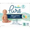 imagePampers Pure Protection Baby Diapers Size 2 1218 lbs 120 Count Up to 100 Leakproof Premium PlantBased Skin Protection Hypoallergenic Soft Diapers