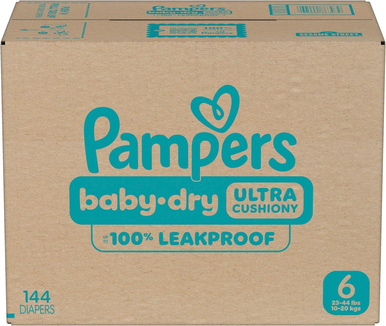 imagePampers Diapers  Baby Dry  Size 6 21 Count Absorbent Disposable Infant Diaper Packaging May VarySize 6
