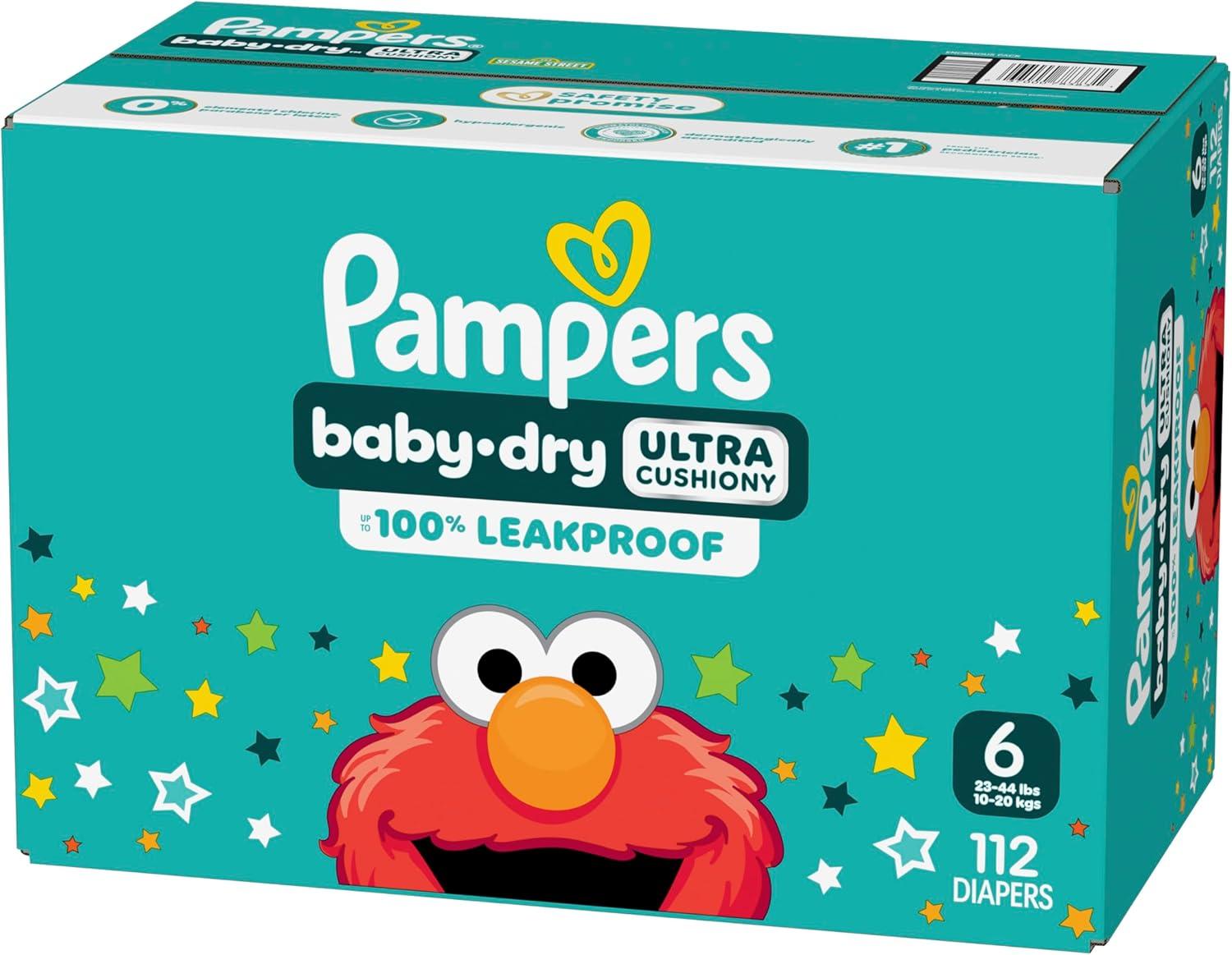 imagePampers Diapers  Baby Dry  Size 6 21 Count Absorbent Disposable Infant Diaper Packaging May VarySize 6