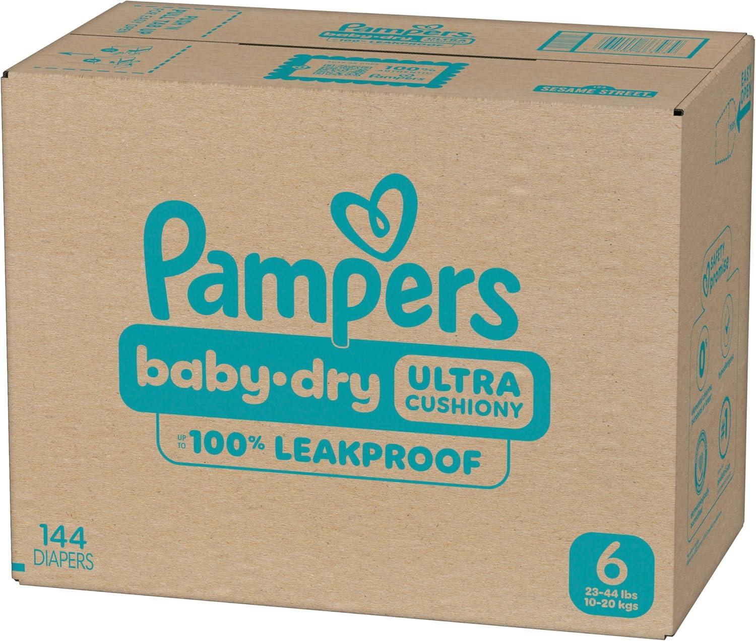 imagePampers Diapers  Baby Dry  Size 6 21 Count Absorbent Disposable Infant Diaper Packaging May VarySize 6