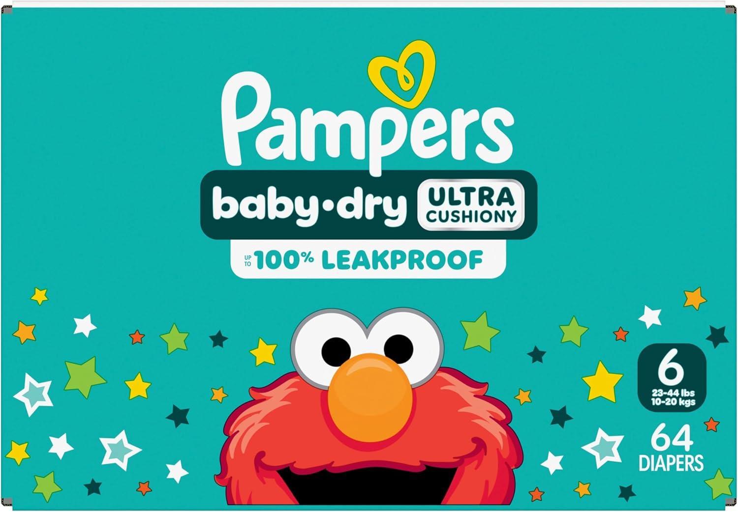 imagePampers Diapers  Baby Dry  Size 6 21 Count Absorbent Disposable Infant Diaper Packaging May VarySize 6