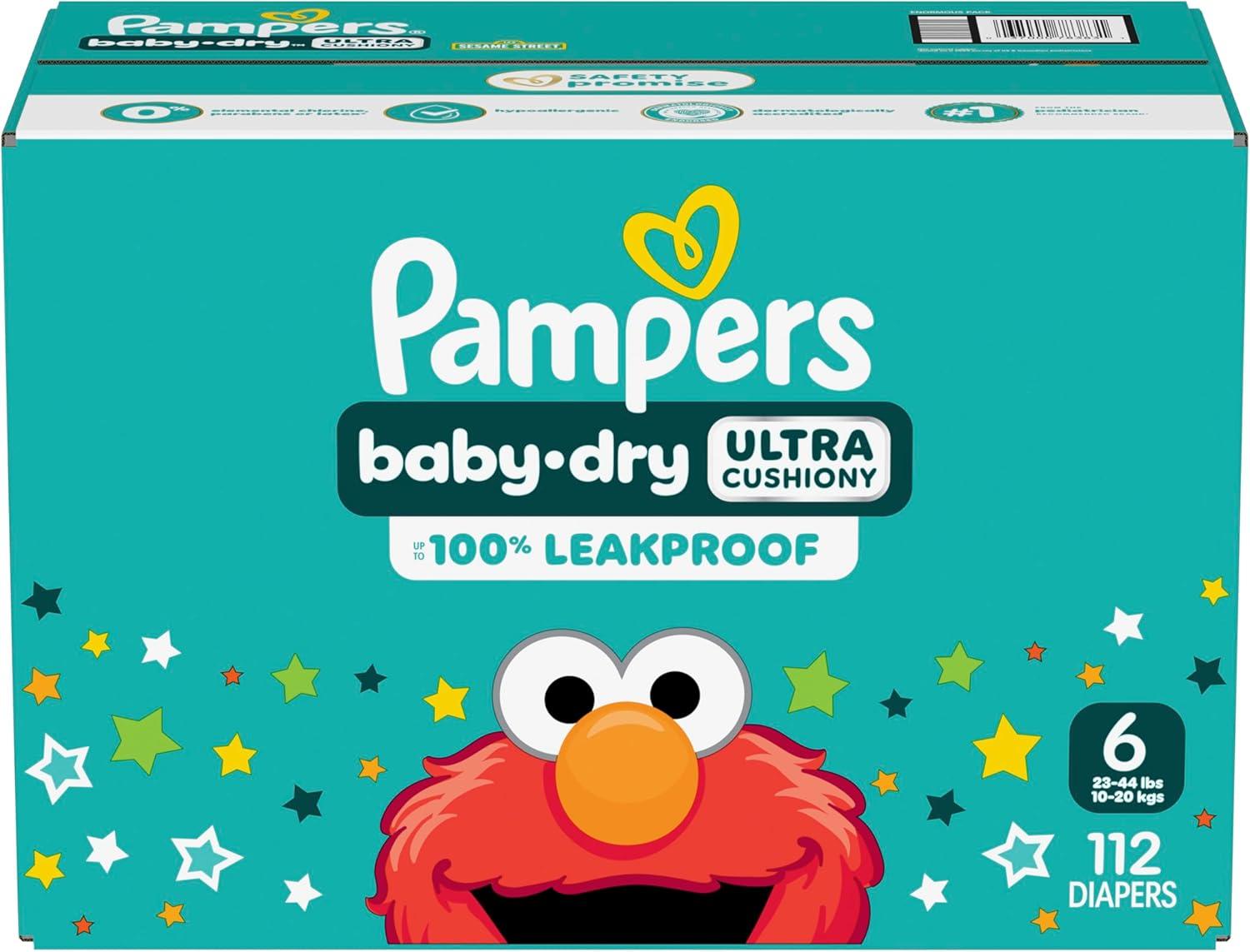 imagePampers Diapers  Baby Dry  Size 6 21 Count Absorbent Disposable Infant Diaper Packaging May VarySize 6