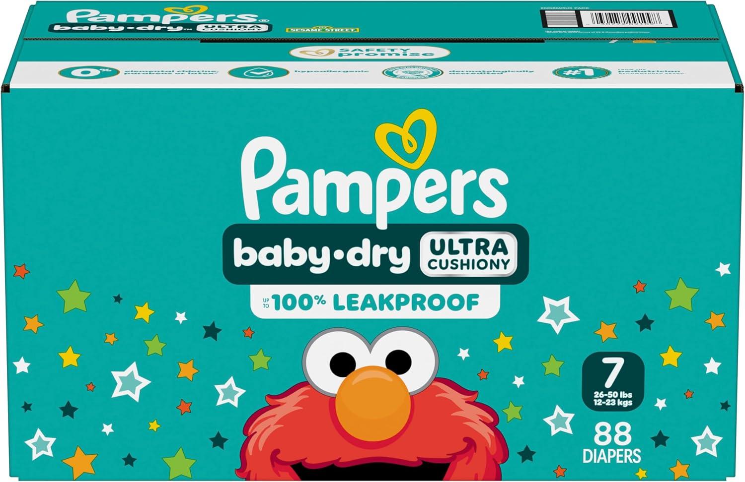 imagePampers Diapers  Baby Dry  Size 6 21 Count Absorbent Disposable Infant Diaper Packaging May VarySize 7